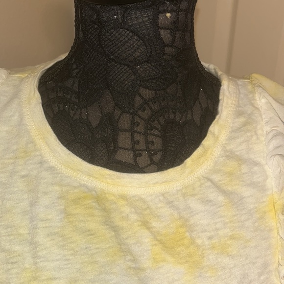 EUC—Knox Rose Yellow Tie-Dye Ruffle Tank—Size Medium - Picture 2 of 9